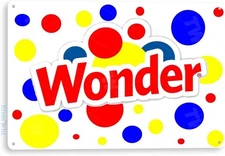 Tinworld Tin Metal Signs: Wonder Bread Retro Store  Sign Decor Kitchen Cottage F