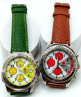 coppia orologi uomo JAMAICA TIME cronografo tachimetro vintage anni 90 mai indos
