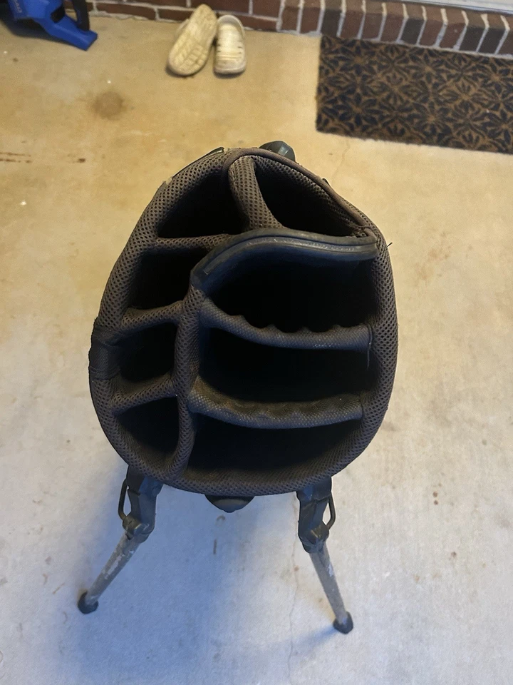 OGIO Stand Golf Bag System 8 Way Divider~Double Strap~Ball Pocket~Black - Image 4 of 4