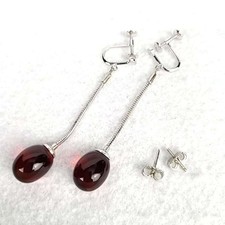 Excellent quality Super rare Baccarat earrings Tantasion Red 1