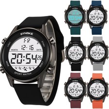 Men Teenager Waterproof Digital LED Screen Watch Wrist Watch Sports Outdoor Gift