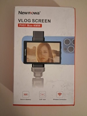 Newmowa Phone Vlog Selfie Monitor Screen Magnetic Phone Holder 4k 30fps 3.97'' 