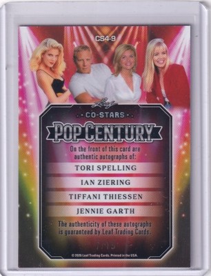 2026 Leaf Pop Century Tori Spelling Ziering Thiessen Jennie Garth