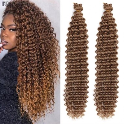 22''Deep Wave Crochet Hair Synthetic Passion Twist Braiding Hair Extension Afro C