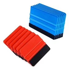 12 Pcs Car Felt Edge Squeegee Kits - 4 Inch Vinyl Scraper Tool for 12 Pieces