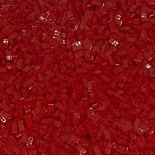 Miyuki Half Tila Beads - 2 Hole Rectangle Beads, 5x2.3x1.9 mm, HTL408