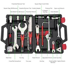 ROCKBROS 22pcs Bike Repair Tool Kit Bicycle Maintenance Storage Home Mechanic