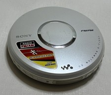 Sony CD Walkman D-FJ041 Mega Bass AM FM Radio Tested For Parts Repair
