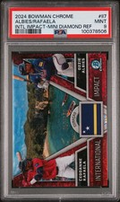 2024 Bowman Chrome International Impact Rafaela Albies #II7 Intl Mini /150 PSA 9