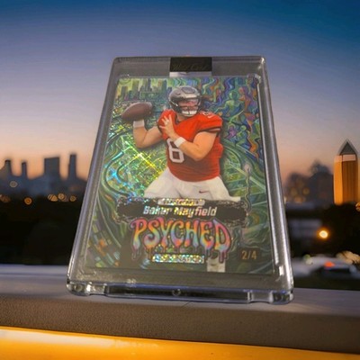 Wild Card Just the Hits Psyched 2/4 Baker Mayfield NFL Football Tampa Bay Bucs