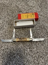 ROBESON SHUREDGE RS32G EXCLUSIVE 1 OF 100 4 BLADE CONGRESS STAG HANDLES KNIFE