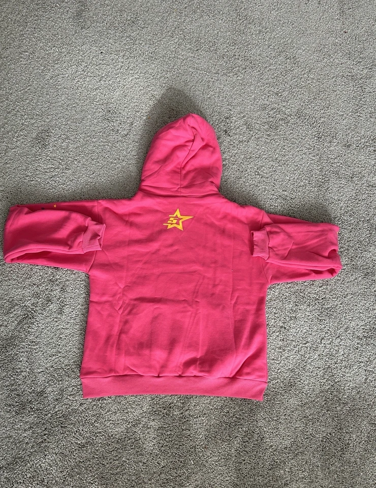 Sudadera con capucha rosa araña talla M Foto 4 de 4