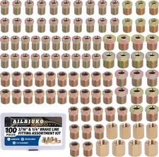 Brake Line Fittings Assortment Kit - 87 Pcs With Various Thread Sizes Brake Line Fittings Assortment Kit - 87 Pcs With Various Thread Sizes
