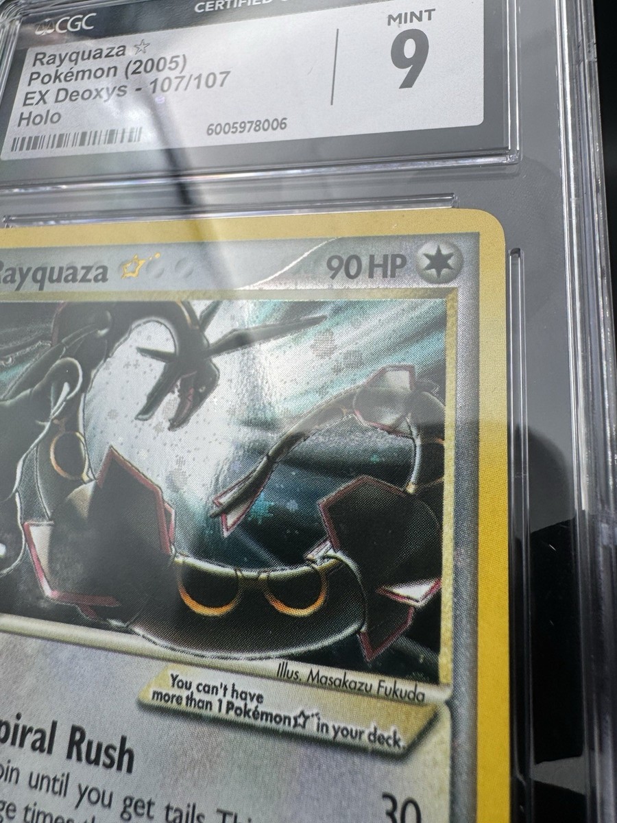 PSA10 Reバース　アレクシア 2005 Pokémon Gold Star Rayquaza EX Deoxys Holo #107 - PSA 10 - GEM