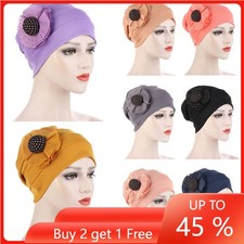 Muslim Women Turban Hat Stretch Hair Loss Hijab Head Wrap Chemo Cap Bonnet Cover