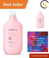 Pure Peace 28 oz Body Wash - Biodegradable, Paraben & Phthalate Free Luxury