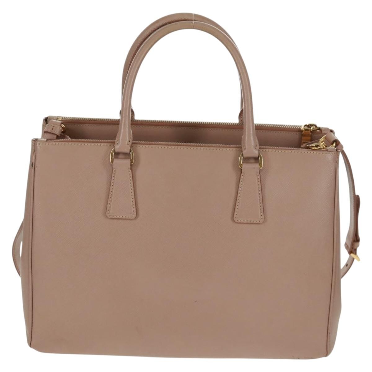 Prada Double Zip Lux Tote Saffiano Leather Pink Leather Tote Bag Bag Authentic thumbnail 2