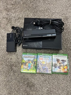 Xbox One Console 1540 Black 500GB Bundle with Kinect With Games Tested