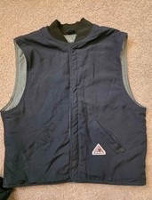 Bulwark FR Men's Nomex Lightweight Vest Liner Jacket Blue XL