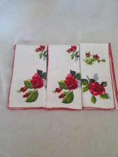 Vintage 1950s WILENDUR Royal Rose Red Square ...