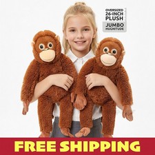 Punch the Monkey 26-Inch Plush Stuffed Animal Toy Nursery Decor Gift for Kids