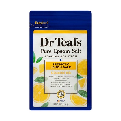 Dr Teal's Pure Bittersalz Einweichlösung präbiotische Zitronenmelisse mit Essential