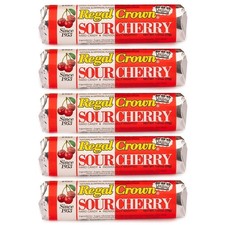 Regal Crown Roll Sour Cherry, 1.01 Ounce (Pack of 5), Sour Candy, The Hampton...