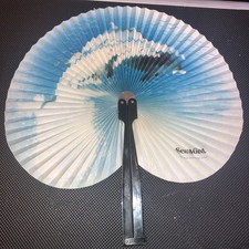 Sea World Vintage 1986 Foldable Hand Fan Travel fan Dolphins
