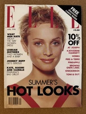ELLE UK Magazine Beri Smither April 1994 Vintage British Fashion