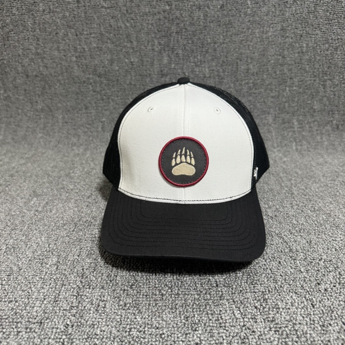 '47 Brand Montana Grizzlies Trucker Snapback Black White Hat Mesh Back