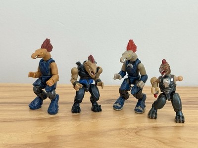 Mega Bloks Halo Covenant Jackal Minifigure Lot - Minifig - 3 Figures 1 For Parts