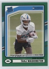 2024 Panini Donruss Rated Rookie Green Press Proof Tahj Washington #346 2l4