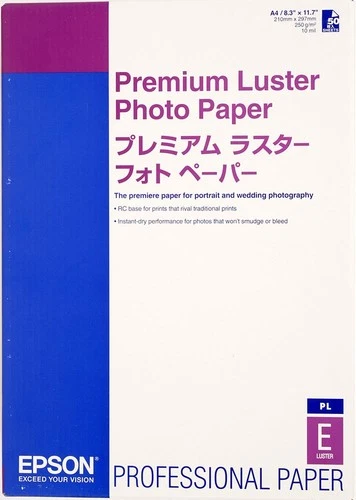 EPSON PAPIER PHOTO PREMIUM LUSTRE 50F A4 250g