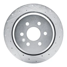 For Chevy Colorado 21-22 Brake Rotor eLINE Drilled & Slotted 1-Piece Rear