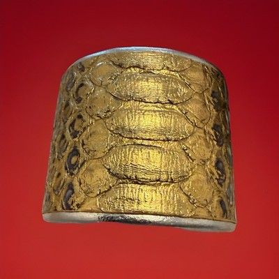 Lema J Designs Python Bracelet Leather Cuff Original