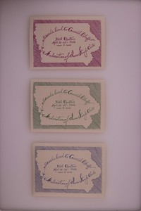 1946 Fed Iowa Stamp Clubs Worlds Fair Council Bluffs Philatelic Souvenir Label