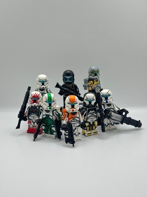 CUSTOM Lego Star Wars Commando Squad 8 Minifigure Bundle Delta Squad, Gregor