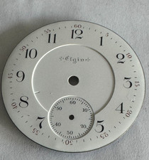 VINTAGE 18 SIZE ELGIN 349, 352, 149 ETC. POCKET WATCH PORCELAIN DIAL