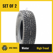Set Of 2 Used 23575r15 Hankook Winter Ipike W409 105s - 11.532 Set Of 2 Used 23575r15 Hankook Winter Ipike W409 105s - 11.532