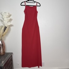 Vintage Y2K Rampage Fitted Maxi Dress Beaded, Corset Back Size 9 Prom Formal