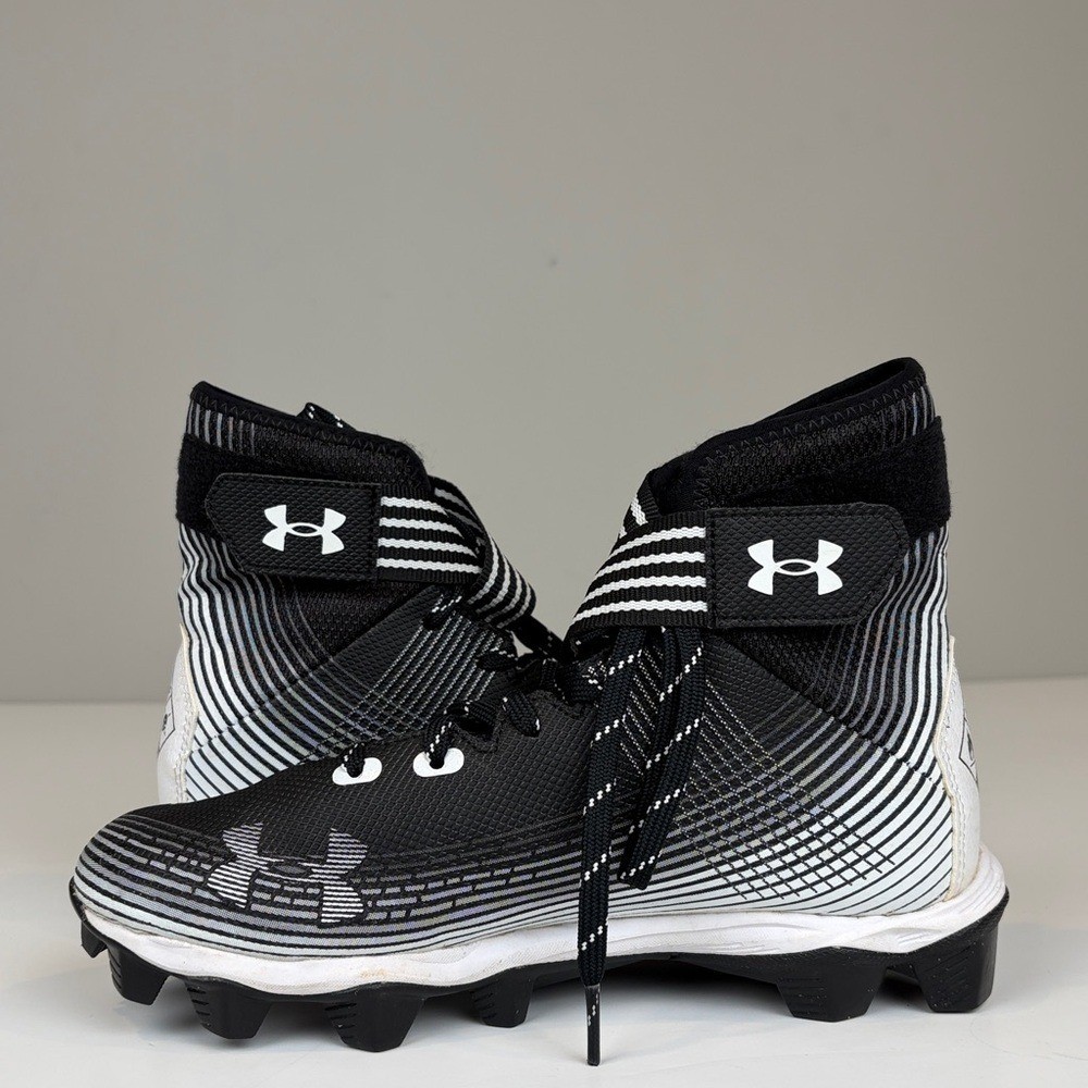 Under Armour Boys Highlight Franchise Black Football Cleats SZ 5.5 thumbnail 8
