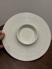 Large White Fine Dining Plate Tasting Menu Dish Porcelain Ceramic Dinner Plate