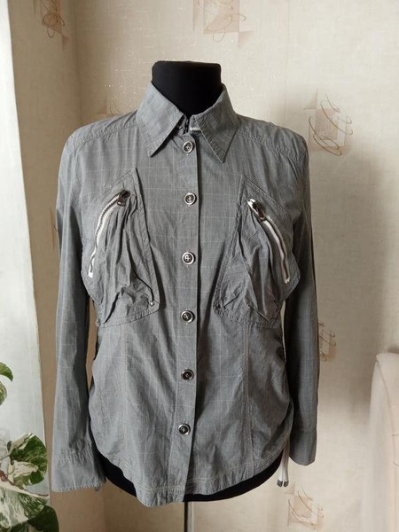 Women Marc Cain Shirt Grey 42 / XL / 50