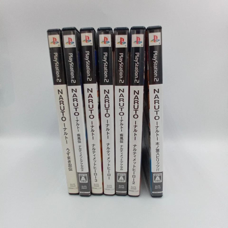 Naruto Set Hero Accelerator Spirits Lot 7 PS2 Playstation 2 Set Japanese CIB - Image 3 of 4