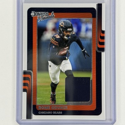 2025 Panini Donruss Threads Rome Odunze #DTH-ROE Patch Chicago Bears Memorabilia