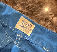 Vtg 1950s Hardy O Howard Topsail Sanforized Sears side button Capri Pants 64