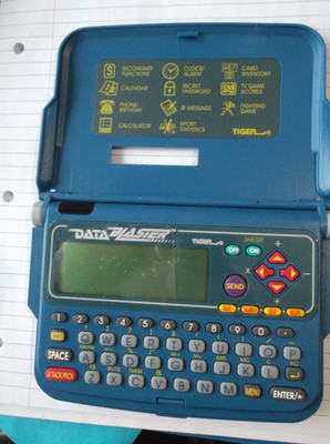 Data Blaster Tiger Rare Organiser electronic game system 1995 screen pixalated