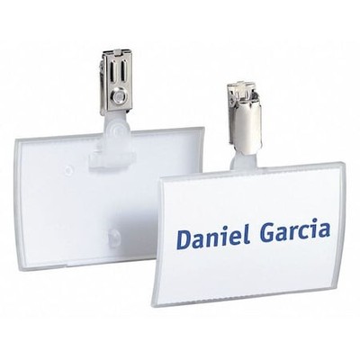 Durable Office Products 821619 Name Badge,Strap Clip,1/8''W,2-1/4''H,Pk25