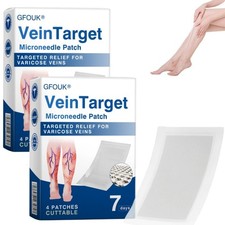 1/2boxes VeinTarget Microneedle Patch Varicose Veins Relief Plaster Safe & Easy