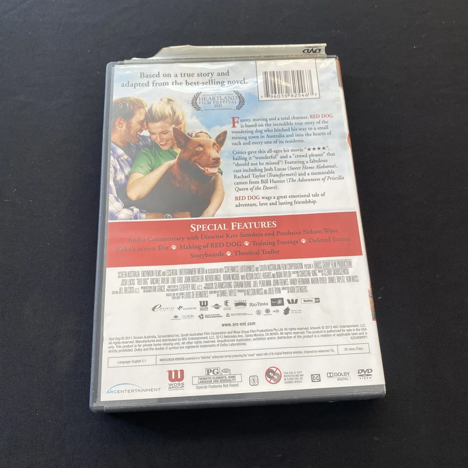 Red Dog DVD - Josh Lucas, Rachel Taylor and Introducing KOKO FREE SHIP - Image 2 of 3
